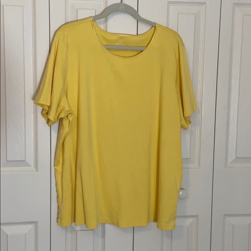CJ Banks yellow top SZ 3X